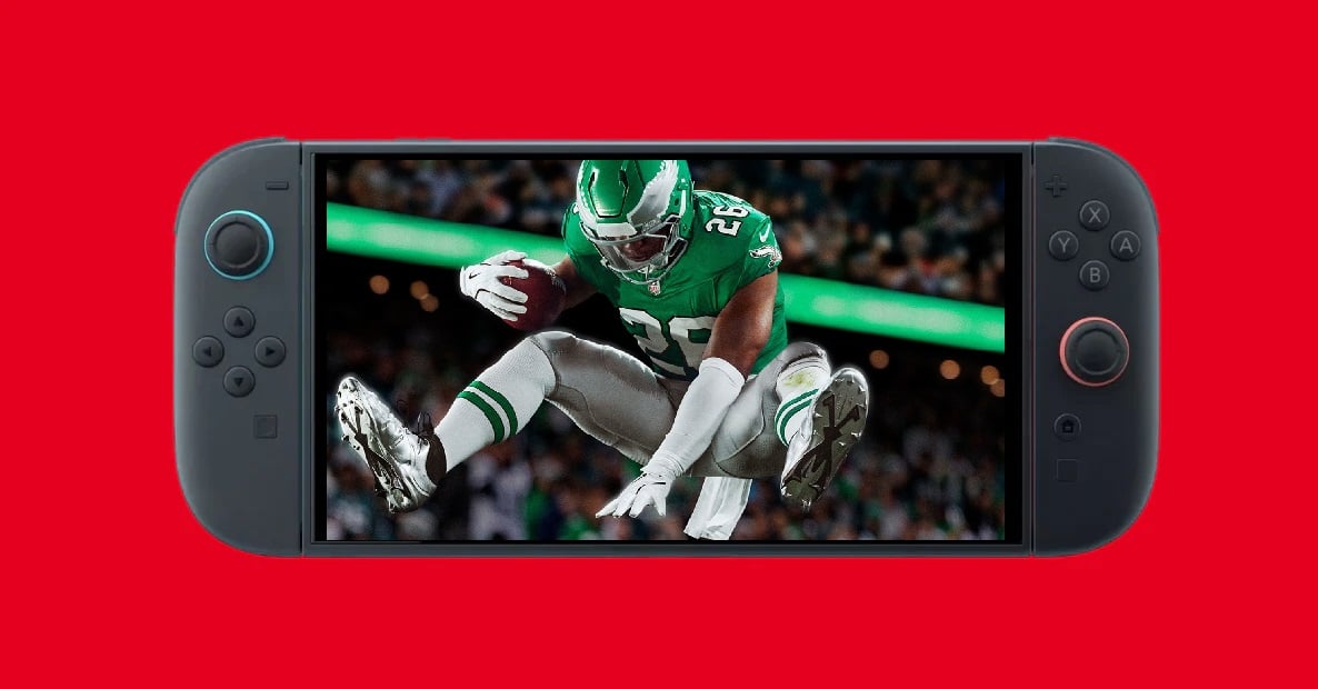 Madden 26 box art appears on a Switch 2.