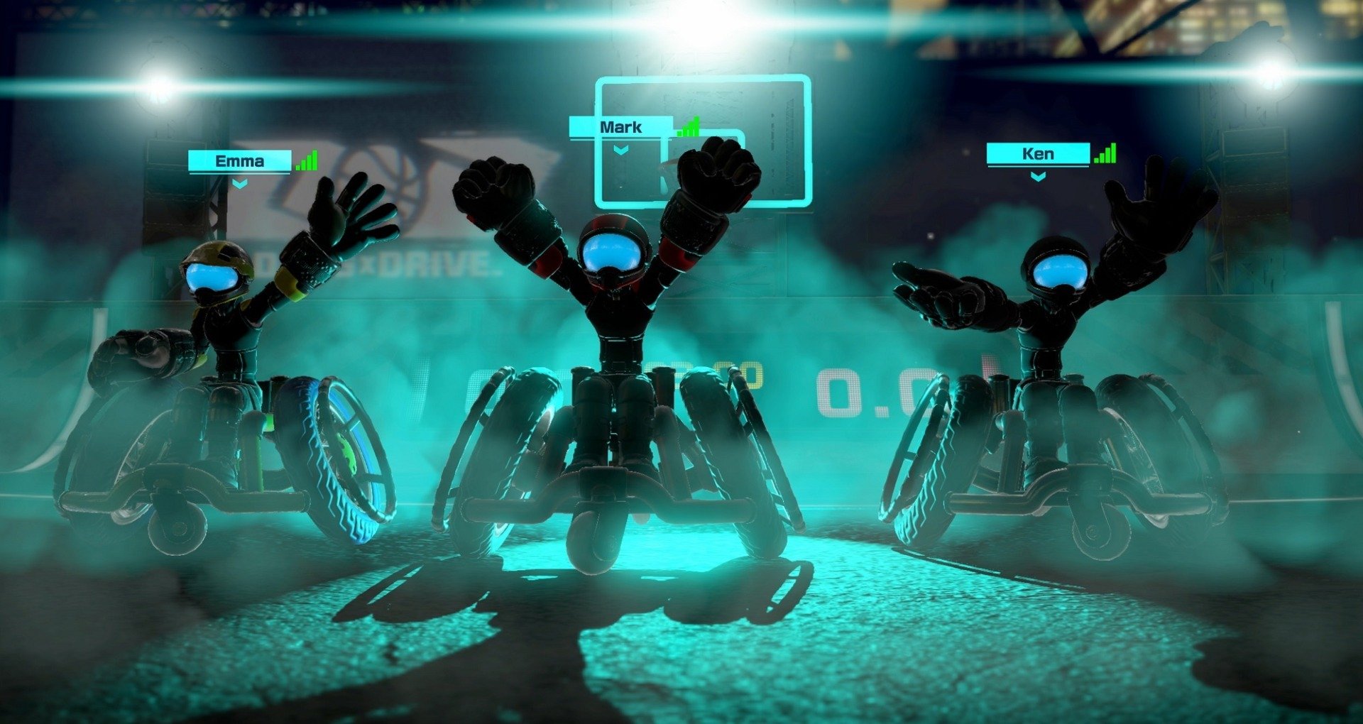 Drag x Drive players win a a match.