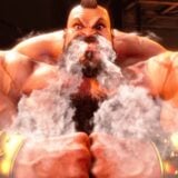 Zangief blows off steam.
